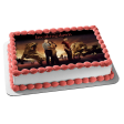 The Twilight Saga: Breaking Dawn Part 1 Bella Edward Jacob Wolves Edible Cake Topper Image ABPID54581 Hot on Sale