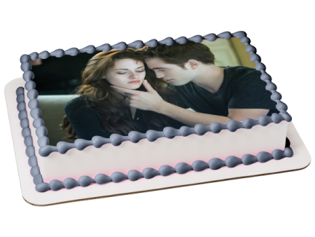 The Twilight Saga: Breaking Dawn Part 2 Edward Bella Edible Cake Topper Image ABPID54598 Supply