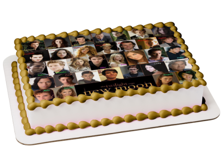 The Twilight Saga: New Moon Group Cast Photo Edible Cake Topper Image ABPID54551 Online Sale