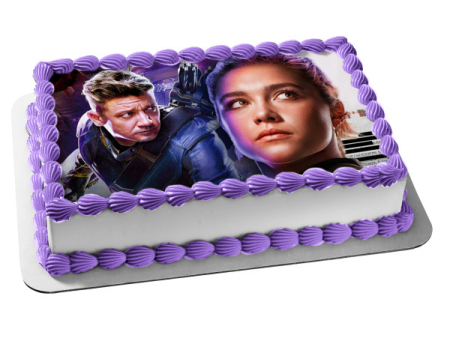 Hawkeye Yelena Belova Edible Cake Topper Image ABPID54395 Online now