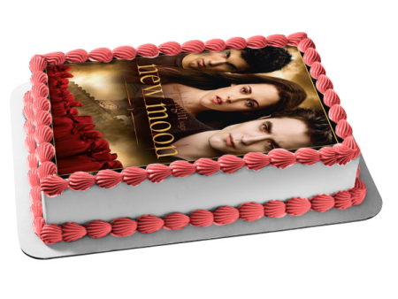 The Twilight Saga: New Moon Jacob Bella Edward Edible Cake Topper Image ABPID54554 Cheap