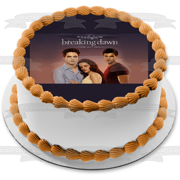 The Twilight Saga: Breaking Dawn Part 1 Edward Bella Jacob Edible Cake Topper Image ABPID54585 Fashion