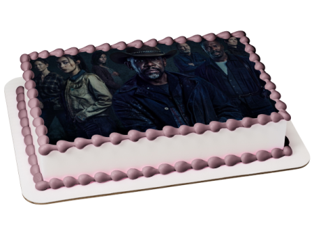 Fear the Walking Dead Morgan Alicia Victor June Al Daniel Edible Cake Topper Image ABPID54455 Online Sale