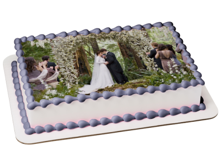 The Twilight Saga: Breaking Dawn Part 1 Edward Bella Wedding Edible Cake Topper Image ABPID54579 Supply