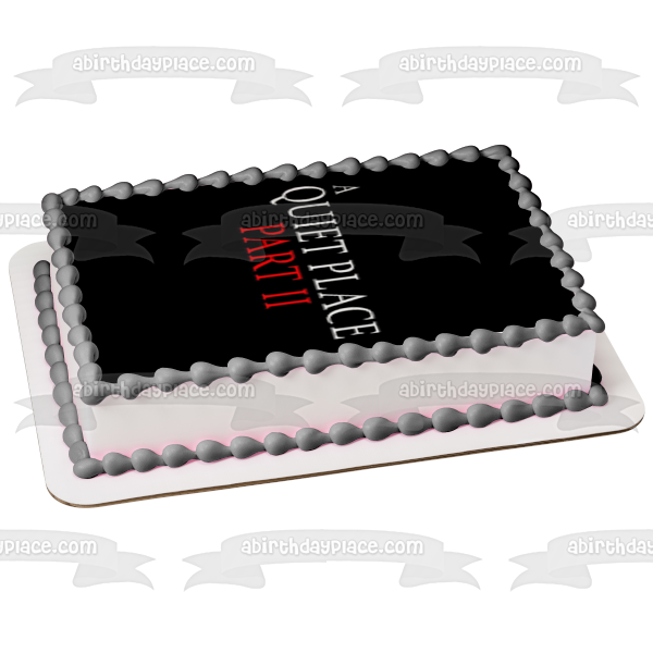 A Quiet Place Part II Edible Cake Topper Image ABPID54479 Sale