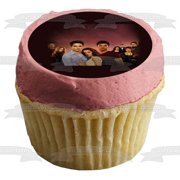 The Twilight Saga: Breaking Dawn Part 1 Edward Bella Emmet Rosalie Jacob Alice Jasper Carlisle Esme Edible Cake Topper Image ABPID54584 Online Sale