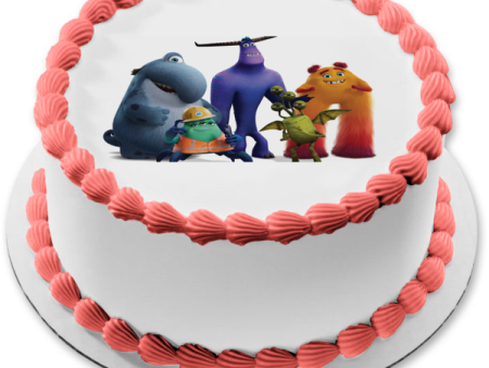 Monsters at Work Mike Wazowski Tylor Tuskmon James P. Sullivan Edible Cake Topper Image ABPID54502 Online