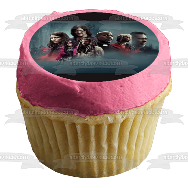 The Walking Dead Maggie Daryl Carol Negan Ezekiel Father Gabriel Princess Edible Cake Topper Image ABPID54428 Sale