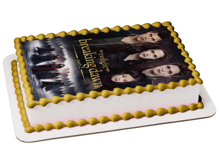 The Twilight Saga: Breaking Dawn Part 2 Jacob Bella Edward Renesme Edible Cake Topper Image ABPID54592 on Sale