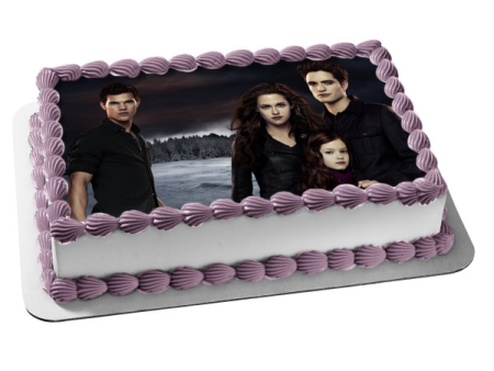 The Twilight Saga: Breaking Dawn Part 2 Jacob Bella Edward Renesme Edible Cake Topper Image ABPID54589 on Sale