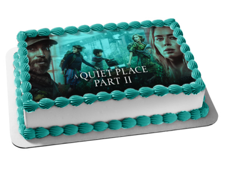 A Quiet Place Part II Evelyn Regan Marcus Emmet Edible Cake Topper Image ABPID54483 Discount