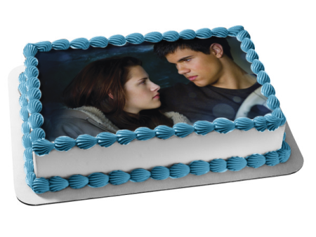 The Twilight Saga: New Moon Jacob Bella Edible Cake Topper Image ABPID54560 For Sale