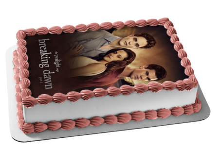 The Twilight Saga: Breaking Dawn Part 1  Edward Bella Jacob Edible Cake Topper Image ABPID54577 For Discount