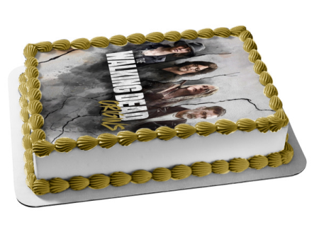 The Walking Dead Maggie Daryl Carol Negan Edible Cake Topper Image ABPID54435 Hot on Sale