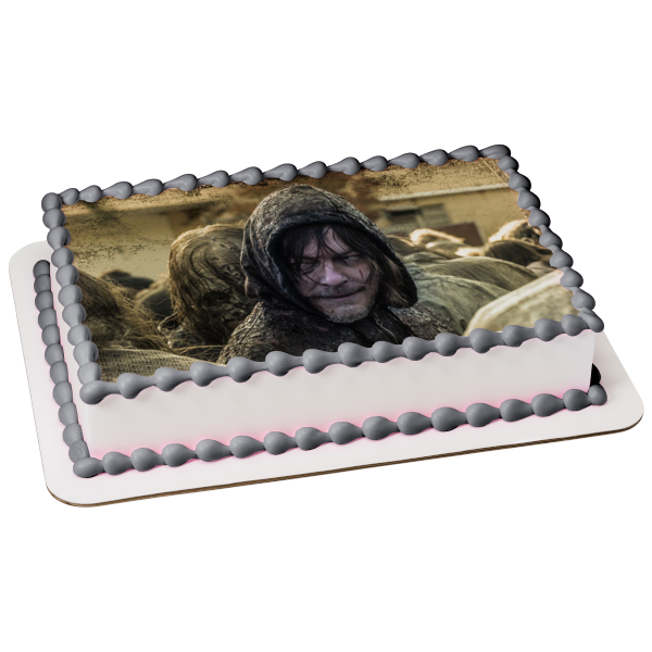 The Walking Dead Daryl and Zombies Edible Cake Topper Image ABPID54434 For Cheap