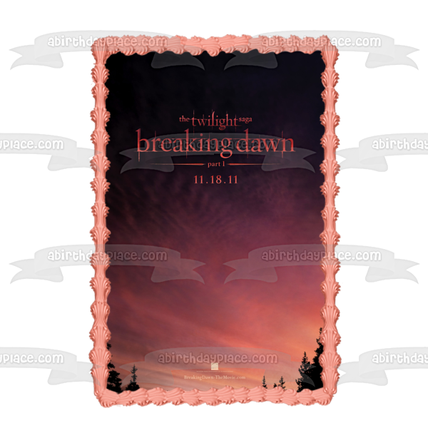 The Twilight Saga: Breaking Dawn Part 1 Edible Cake Topper Image ABPID54583 Online now