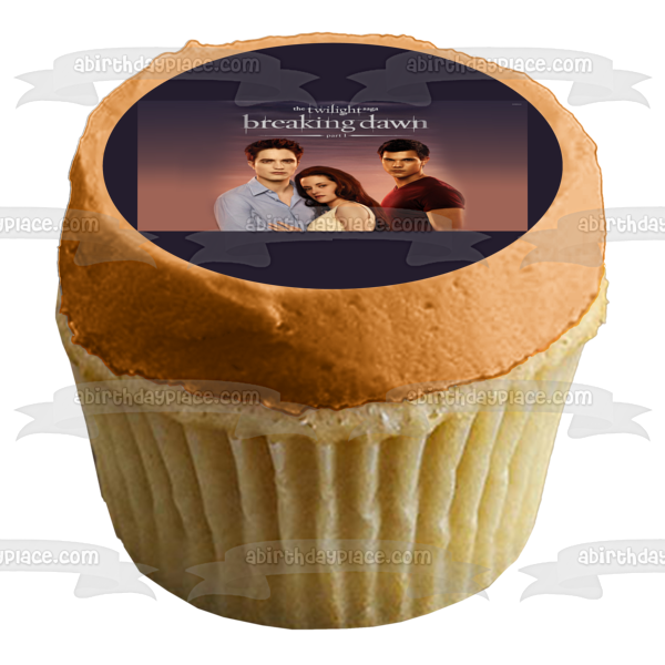 The Twilight Saga: Breaking Dawn Part 1 Edward Bella Jacob Edible Cake Topper Image ABPID54585 Fashion