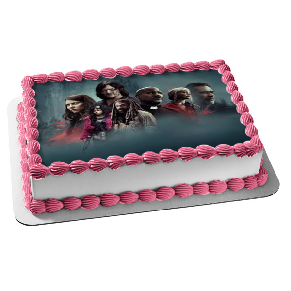 The Walking Dead Maggie Daryl Carol Negan Ezekiel Father Gabriel Princess Edible Cake Topper Image ABPID54428 Sale