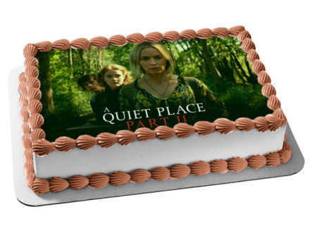 A Quiet Place Part II Evelyn Regan Marcus Edible Cake Topper Image ABPID54481 For Cheap