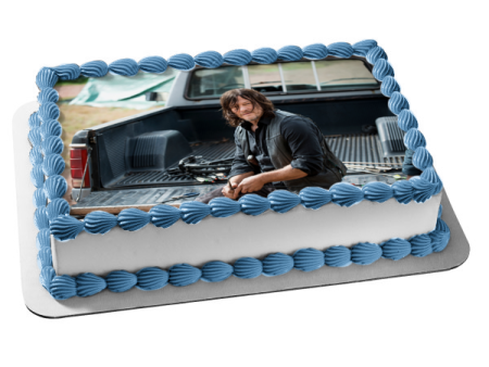 The Walking Dead Daryl Edible Cake Topper Image ABPID54442 Online Sale