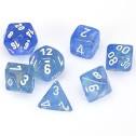 Borealis  Sky Blue White 7pc - Dice Set Hot on Sale