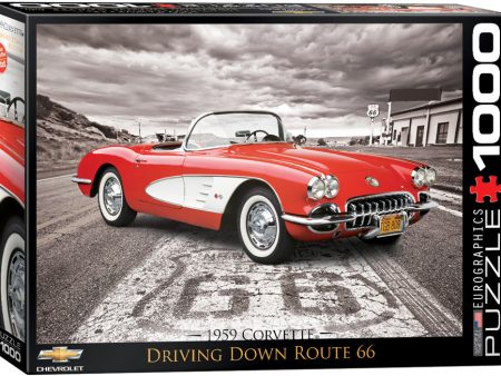 1959 Corvette Driving - 1000pc For Discount