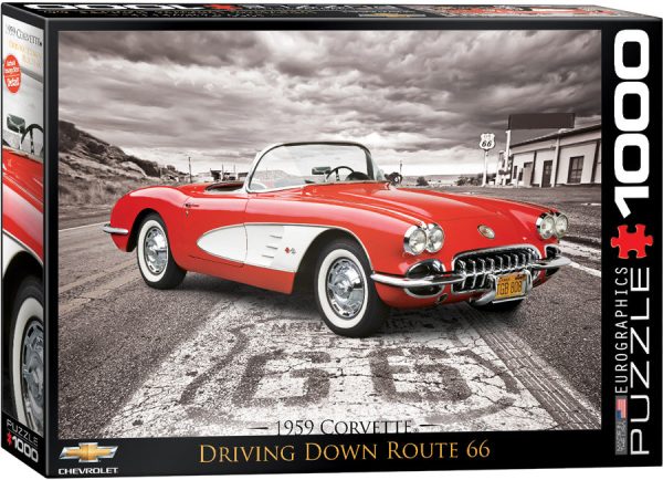 1959 Corvette Driving - 1000pc For Discount