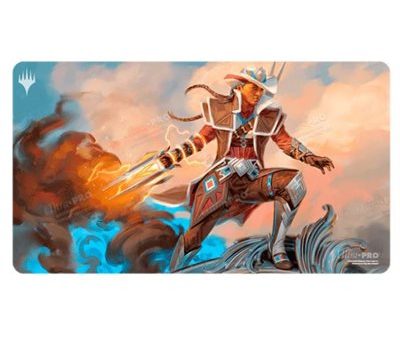 Outlaws of Thunder Junction Annie Flash, The Veteran Standard Gaming Playmat Key Art for Magic: The Gathering Discount