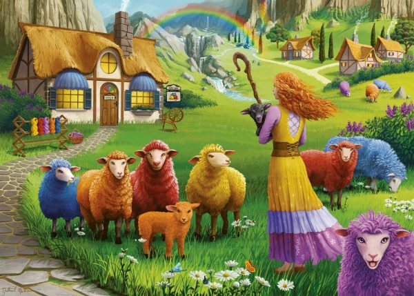 The Happy Sheep Yarn Shop 1000pc Supply