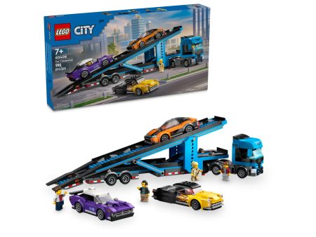 Car Transporter Truck with Sports Cars Hot on Sale