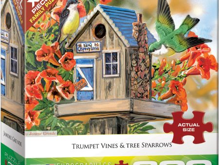 Trumpet Vines & Tree Sparrows - 300pc XL For Sale