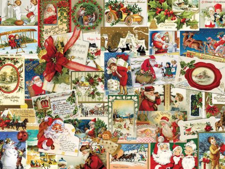 Vintage Christmas Cards - 1000pc For Cheap